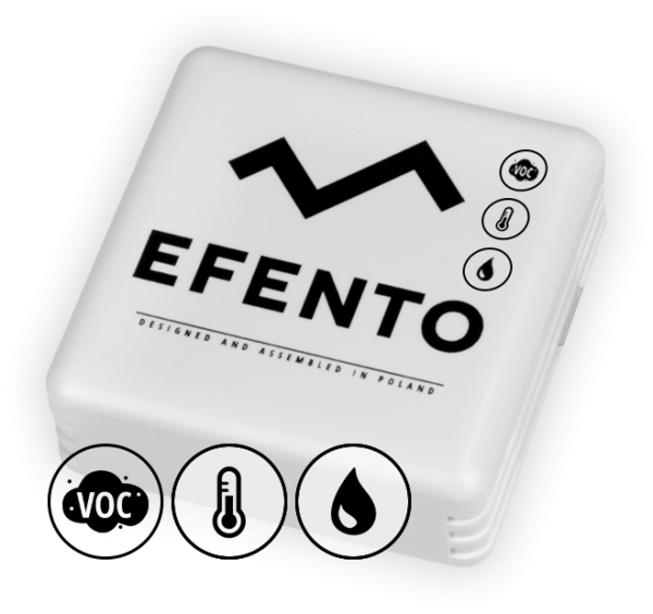 Efento BLE air quality temperature and humidity sensor