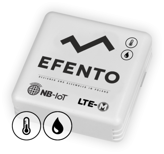 Efento LTE-M/NB-IoT temperature and humidity sensor