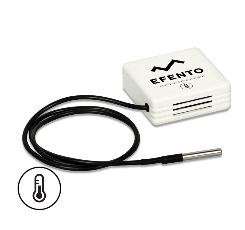 Wireless temperature logger with external probe - NB-IoT - Efento