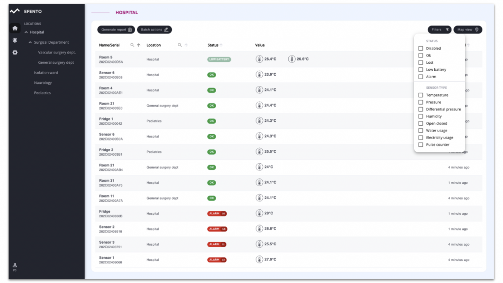 Efento Cloud – IoT platform for sensor data - Efento