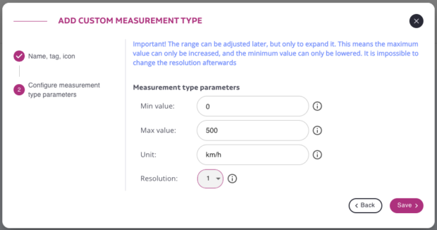 Efento Cloud users can now define their own measurement types